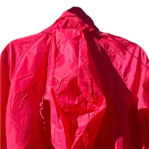 Woolrich 5126 Wm’s Sz Lrg Magenta Purple Packable Long Windbreaker Coat - Picture 4 of 8